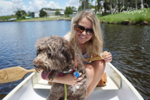 Macy and Pippa Canoe on Eau Gallie River | Life on the Gulfstream
